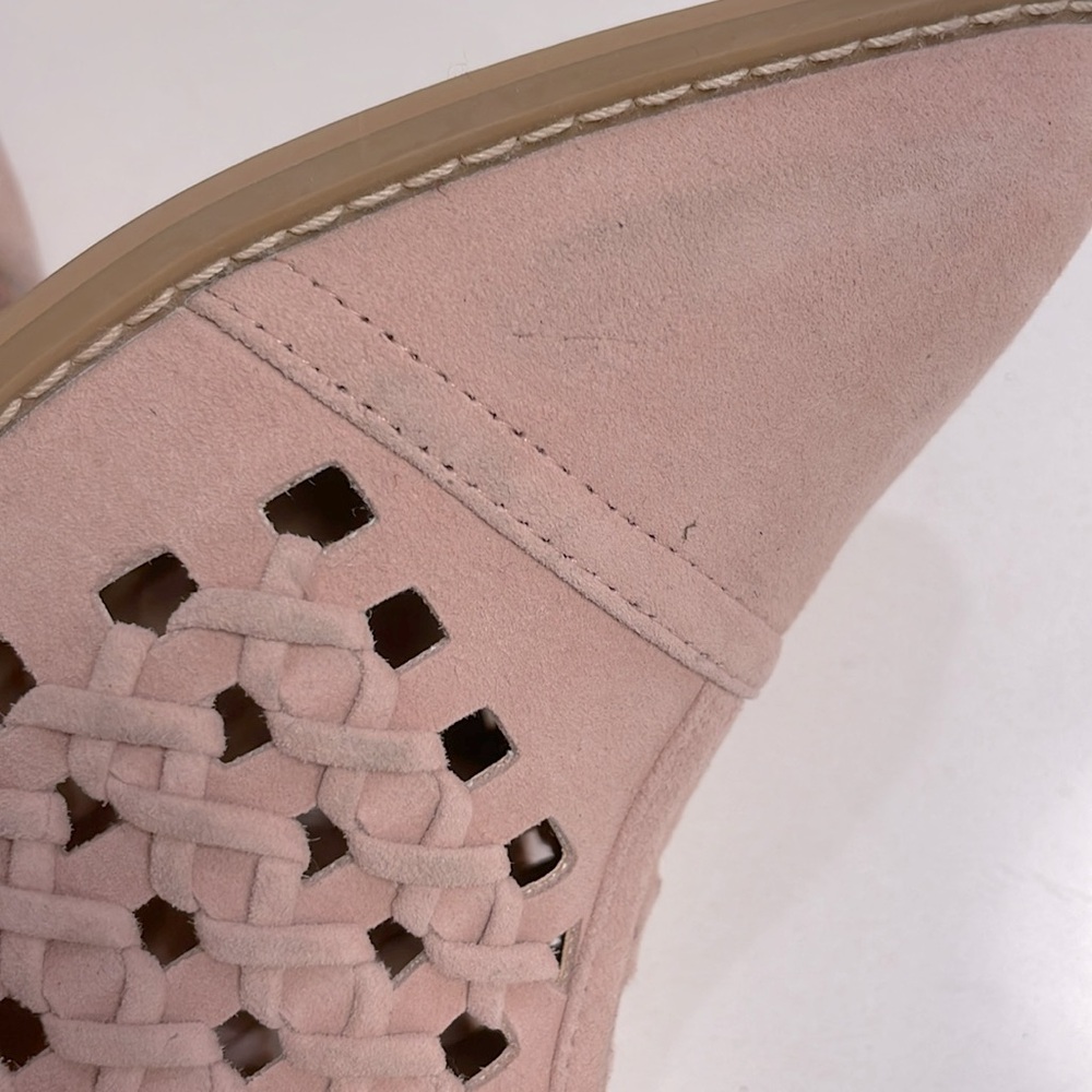 NEW！BP Perry Perforated D'Orsay Bootie Powered pink Suede Womens size - Picture 8 of 10